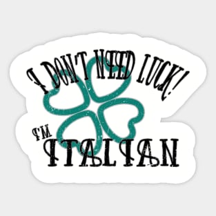 Italian Luck Sticker